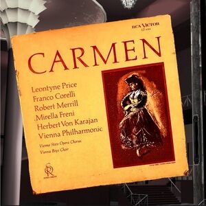 CARMEN RCA VICTOR RED SEAL 3 LP VINYL BOX SET w/BOOK VON KARAJAN LD 6164 